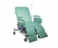 Battery-powered treatment chair / 3-section / on casters
