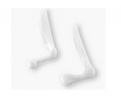 Dorsal nasal cosmetic implant / anatomical / silicone