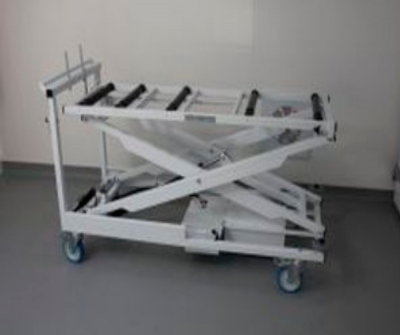 Embalming trolley / loading / mortuary / electric