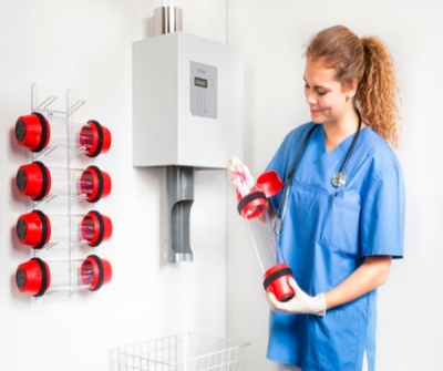 Hospital pneumatic tube system / automatic