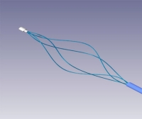 Kidney stone extraction endoscopic basket / helical