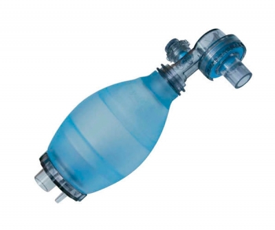 Pediatric manual resuscitator / silicone / with pop-off valve / reusable