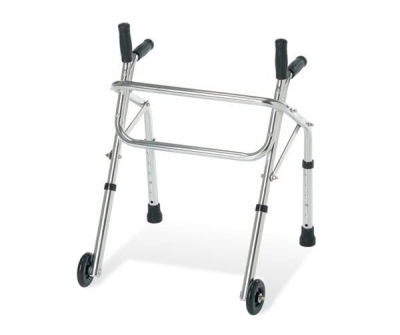 Pediatric walker / height-adjustable / with 2 casters