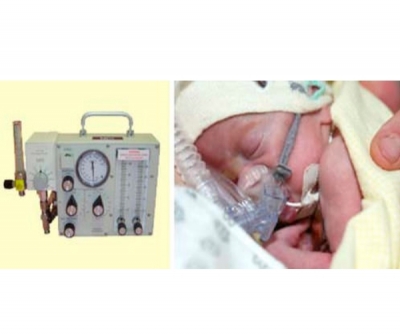 Pneumatic ventilator / transport / CPAP / non-magnetic