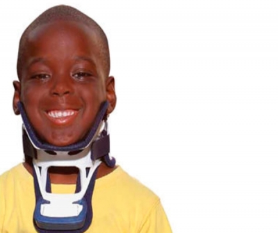 Rigid cervical collar / with thoracic extension / tracheostomy / C4