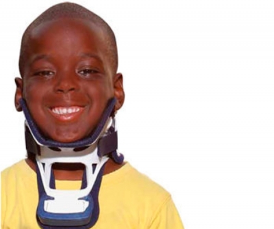Rigid cervical collar / with thoracic extension / tracheostomy / C4