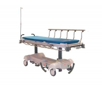 Transport stretcher trolley / hydraulic / height-adjustable / 3-section