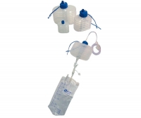 Wound drainage set / single-chamber