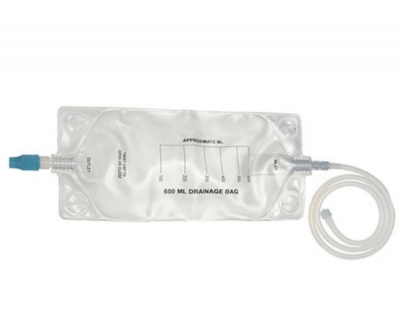 Wound drainage set / single-chamber